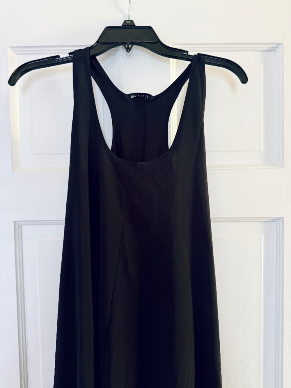 Athleta casual lightweight maxi tank dress, size XS, black